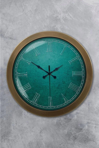 Kasva Concept Hediyelik 36 Cm Eskitme Metal Sezgi Duvar Saati