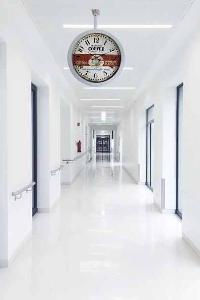 Kasva Concept Hediyelik 36 Cm Beyaz Metal Espresso Istasyon Tavan Saati - 2