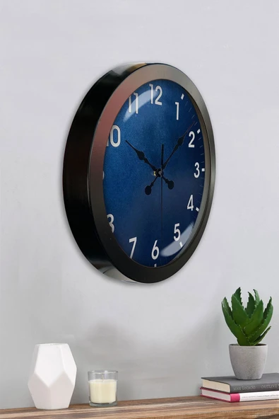 Kasva Concept Hediyelik 36 Cm Siyah Metal Klasik Duvar Saati - 4