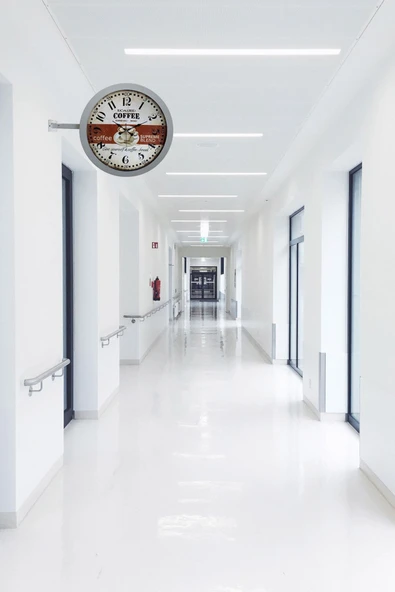 Kasva Concept Hediyelik 36 Cm Beyaz Metal Espresso Istasyon Duvar Saati - 3