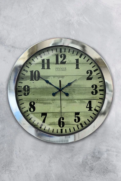 Kasva Concept Hediyelik 36 Cm Krom Metal Dekoratif Duvar Saati