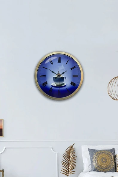 Kasva Concept Hediyelik 40 Cm Eskitme Metal Mutfak Duvar Saati - 2