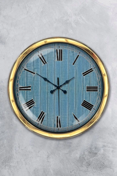 Kasva Concept Hediye 40 Cm Gold Metal Milano 2 Duvar Saati