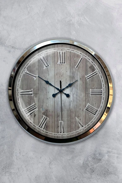 Kasva Concept 40 Cm Krom Metal The Wall Duvar Saati