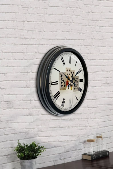Kasva Concept 40 Cm Siyah Metal Gökdelenler Duvar Saati - 4
