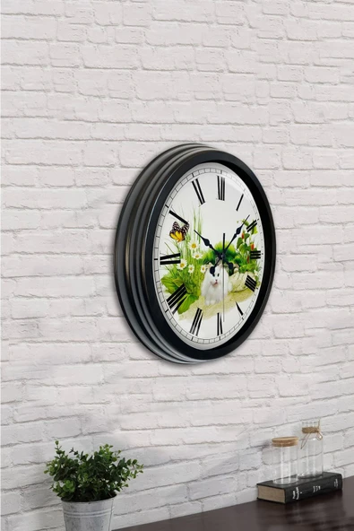 Kasva Concept 40 Cm Siyah Metal Dans Duvar Saati - 4