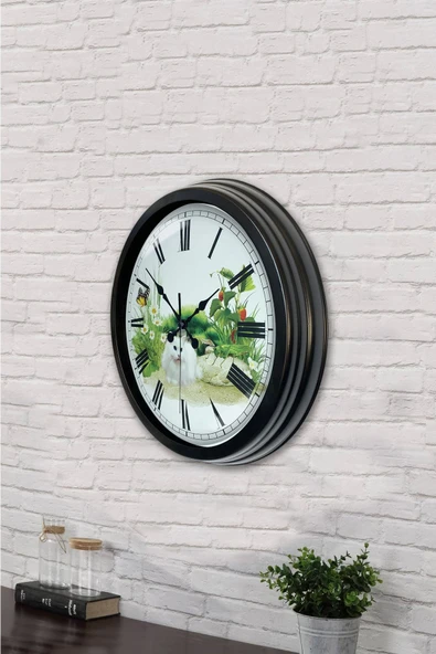Kasva Concept 40 Cm Siyah Metal Dans Duvar Saati - 3