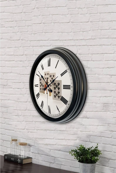 Kasva Concept 40 Cm Siyah Metal Gökdelenler Duvar Saati - 3