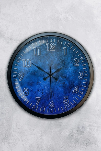 Kasva Concept Hediyelik 40 Cm Siyah Metal Class Duvar Saati