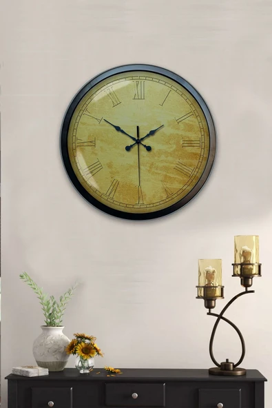 Kasva Concept 40 Cm Siyah Metal Cappadocia Duvar Saati - 2