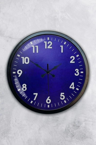 Kasva Concept 40 Cm Siyah Metal Çiçek Duvar Saati