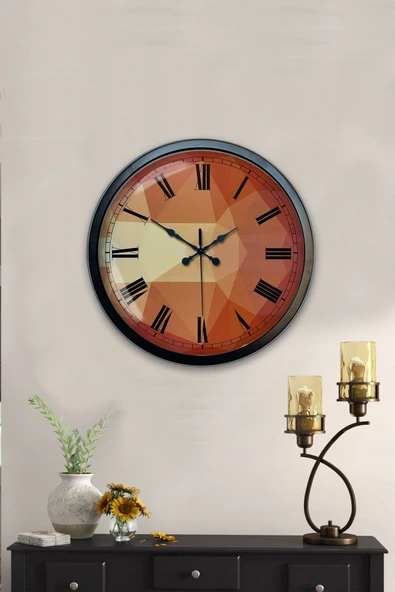 Kasva Concept 40 Cm Siyah Metal Eskitme Duvar Saati - 2