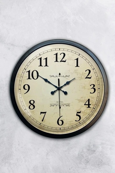 Kasva Concept 40 cm Siyah Metal Kabe Duvar Saati - 1