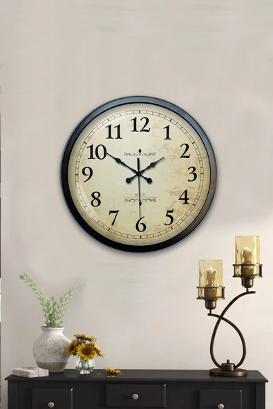Kasva Concept 40 cm Siyah Metal Kabe Duvar Saati - 2