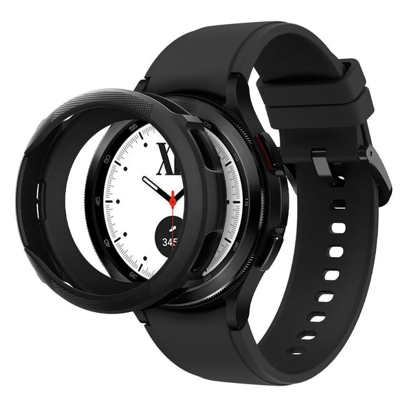 Galaxy Watch 4 Classic (42mm) ile Uyumlu Kılıf, Spigen Liquid Air Matte Black - 2