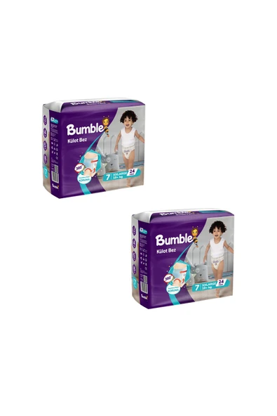 Bumble 7 Numara XXL Külot Bebek Bezi – 48 Adet | 15+ Kg