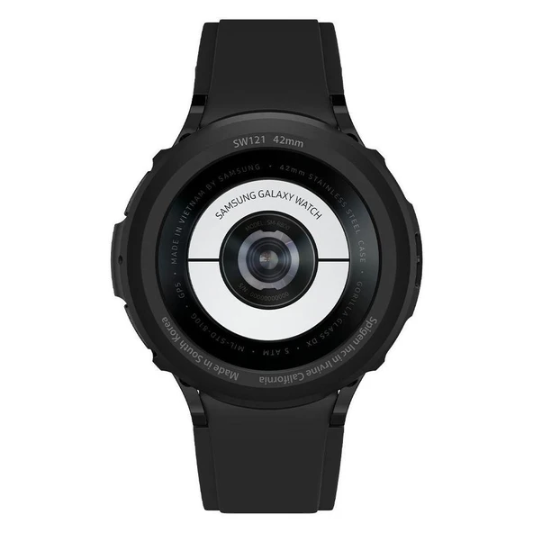 Galaxy Watch 4 Classic (42mm) ile Uyumlu Kılıf, Spigen Liquid Air Matte Black - 6