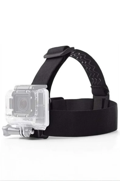 GoPro Aksiyon Kamera ile Uyumlu Kafa Bandı Head Strap Tutucu