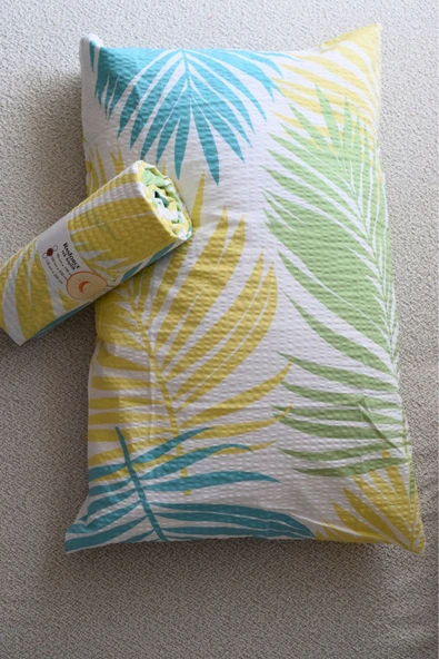 Lastikli Çarşaf Takımı 100x200 Tek Kişilik- Ranforce Pamuk-yastık Kılıflı-yeşil - 3