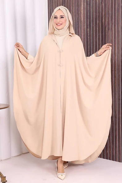 Kapüşonlu Ayrobin Pelerin 70021 Taş ürün görseli