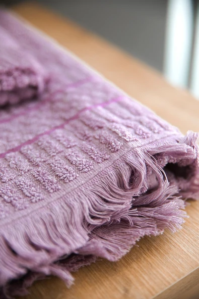 2’li Pamuklu Jakarlı Banyo Havlu Seti – 90x150 Ve 50x90 – Yumuşak Ve Emici - 3