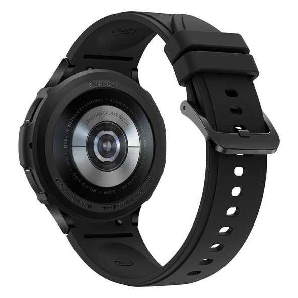 Galaxy Watch 4 Classic (42mm) ile Uyumlu Kılıf, Spigen Liquid Air Matte Black - 4