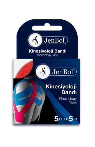 Jenbol Kinesiology Tape Ağrı Bandı 5 cm x 5 m - Kırmızı