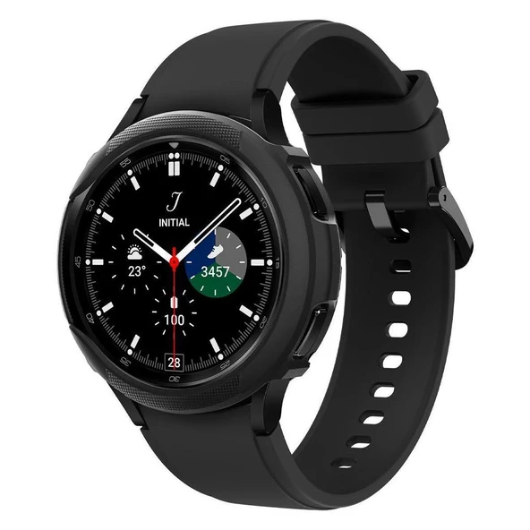 Galaxy Watch 4 Classic (42mm) ile Uyumlu Kılıf, Spigen Liquid Air Matte Black - 3