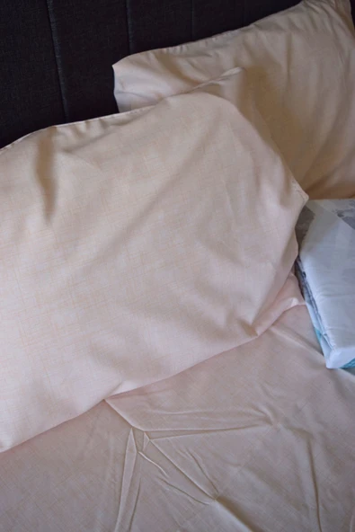 Pamuk Nevresim Takımı Çift Kişilik 200x220 Çarşaflı Geometrik Desenli Yumuşak Kumaş - 4 Parça - 2