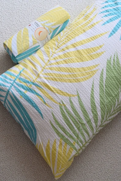 Lastikli Çarşaf Takımı 100x200 Tek Kişilik- Ranforce Pamuk-yastık Kılıflı-yeşil - 5