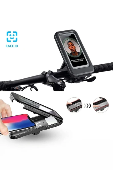 Motorsiklet Bisiklet Atv Manyetik Su Geçirmez 360° 5-7 inç Telefon Tutucu Tutacağı M3 - 3
