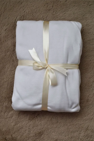 Lastikli Çarşaf Takımı Çift Kişilik 160x200 Beyaz Pamuk Penye Kumaş - Terletmeyen Kumaş