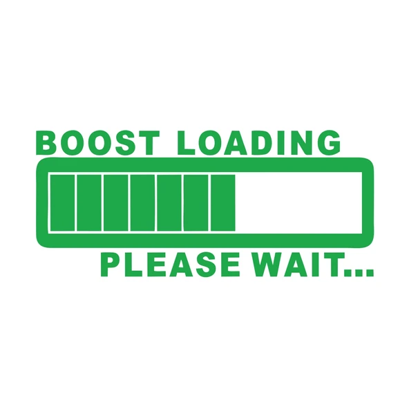 Boost Loading Araba Sticker 17x17 Cm Yeşil ürün görseli