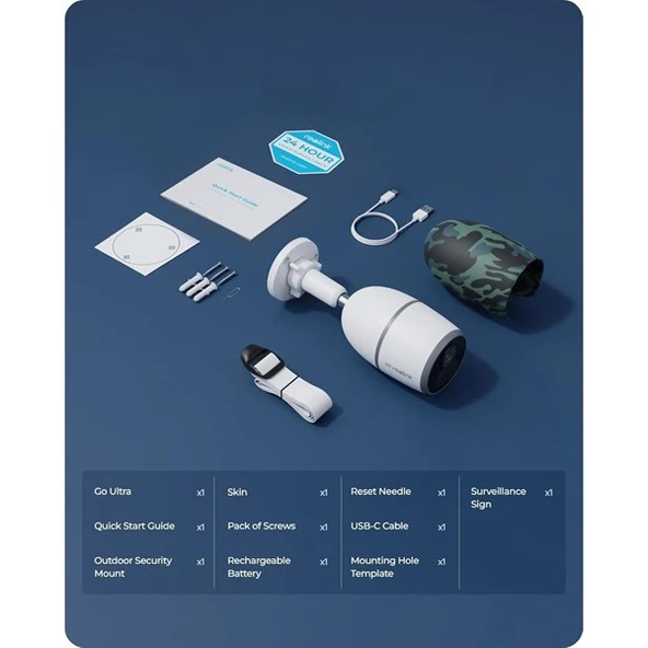 REOLINK 8MP BULLET GO Ultra Kablosuz IP Kamera 4G LTE Güneş Enerjili - 7