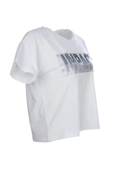 Ysatis Oversize Minimalist Kadın Bluz - Kısa Kol - Günlük - 7