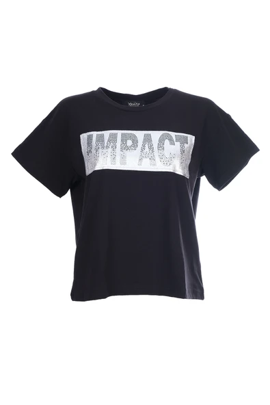 Ysatis Oversize Minimalist Kadın Bluz - Kısa Kol - Günlük - 3