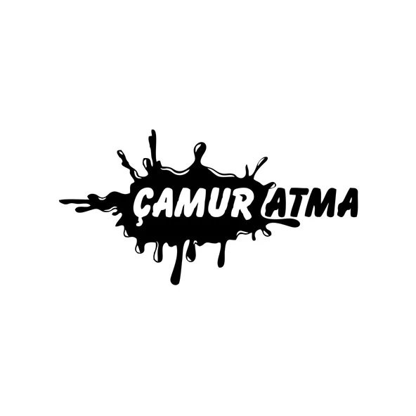 Çamur Atma Araba Sticker 17x17 Cm Siyah ürün görseli