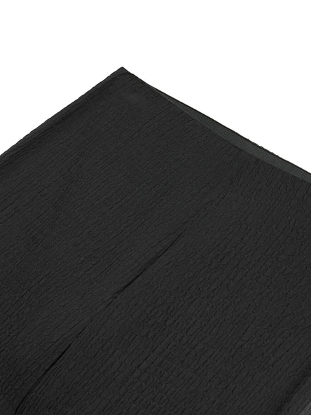 Nocturne Minimalist Midi Flared Pantolon - Yüksek Bel Geniş Paça - Resim 8