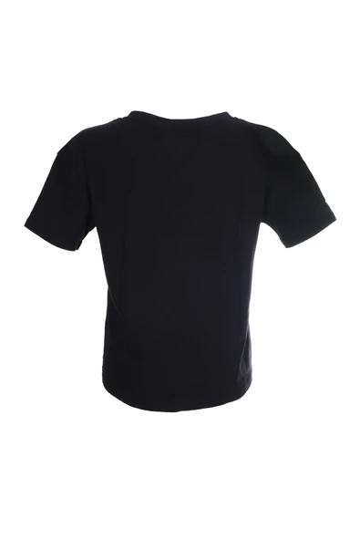 Ysatis Minimalist V Yaka Kısa Kol Kadın Bluz - Günlük Kullanım - 5