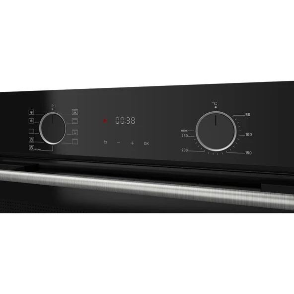 Ferre XE63CS Fryart Siyah Ankastre Fırın - 4