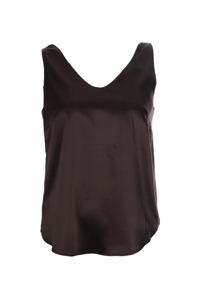 Ysatis V Yaka Kolsuz Minimalist Saten Bluz - Günlük & Şık - 2