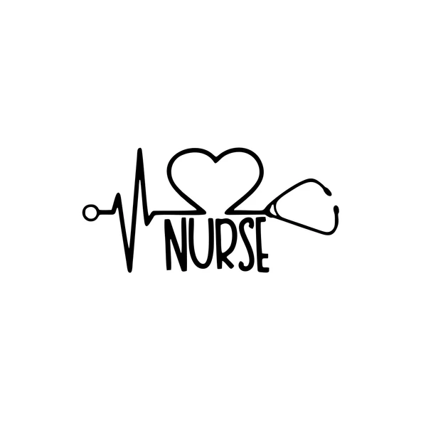 Nurse Araba Sticker 17x17 Cm Siyah ürün görseli