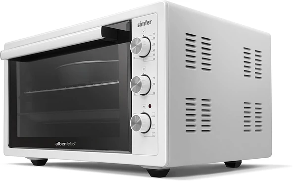 Simfer 4552 Çift Camlı 45 lt Beyaz Midi Fırın - 3