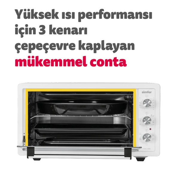 Simfer 4502 45 lt Beyaz Midi Fırın - 9