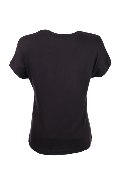 Ysatis Minimalist Oversize Kısa Kol Kadın Bluz - Leopar Detay - 12