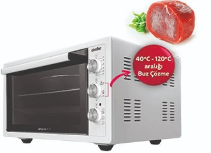 Simfer 4502 45 lt Beyaz Midi Fırın - 8