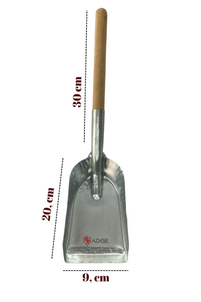 Adige Küçük Metal Kürek Soba Küreği (Kürek)