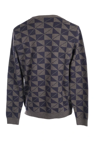 U.S. Polo Assn. Erkek Geometrik Desenli Uzun Kol Kazak - Minimalist Stil - 3