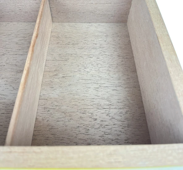 Puro Saklama Kutusu - Humidor Sarı/Kareli - 5