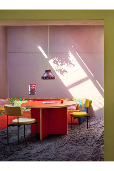 PASAWOODS Borma | Modern Yuvarlak Yemek Masası | Ø130 Cm | Sofra Masası - Kolay Kurulum | 130cm - 4